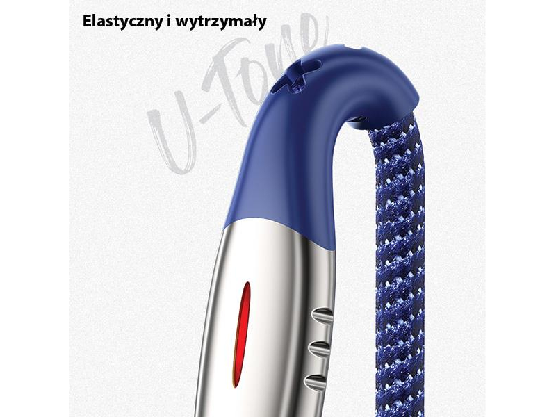 USAMS Kabel pleciony microUSB 1,2m Power-off 2A czarny