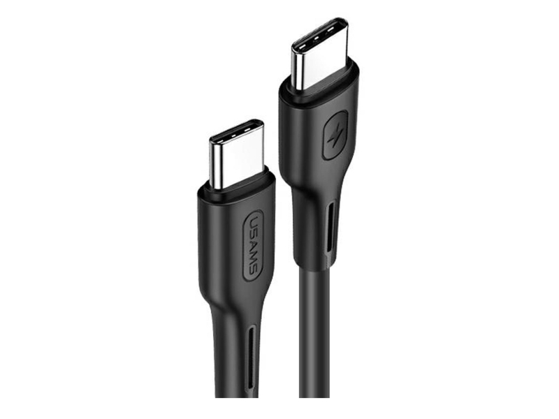 USAMS Kabel USB-C na USB-C 100W PDFast Charge 5A 1,2m czarny