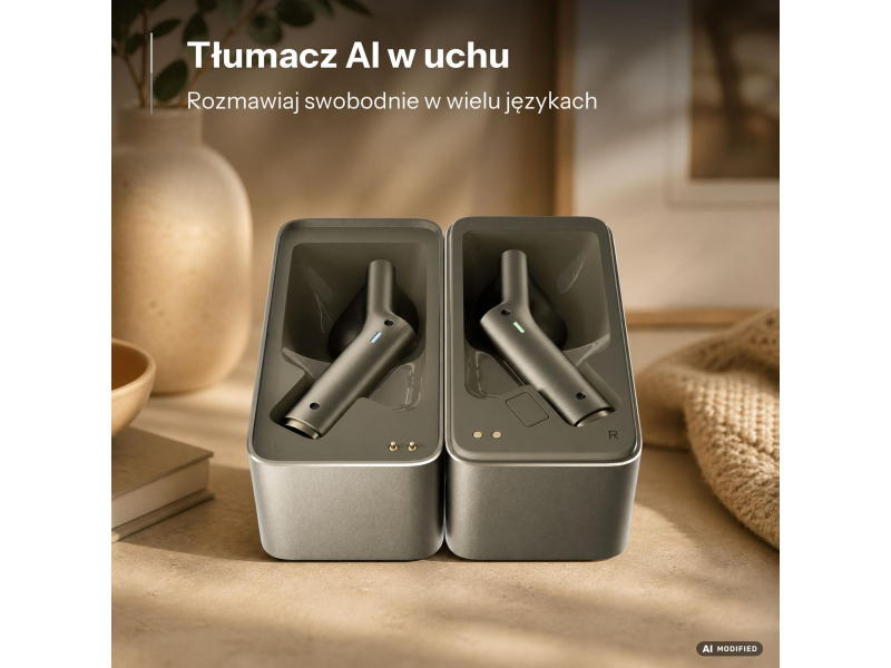 TimeKettle Słuchawki Tłumaczące W4 złote