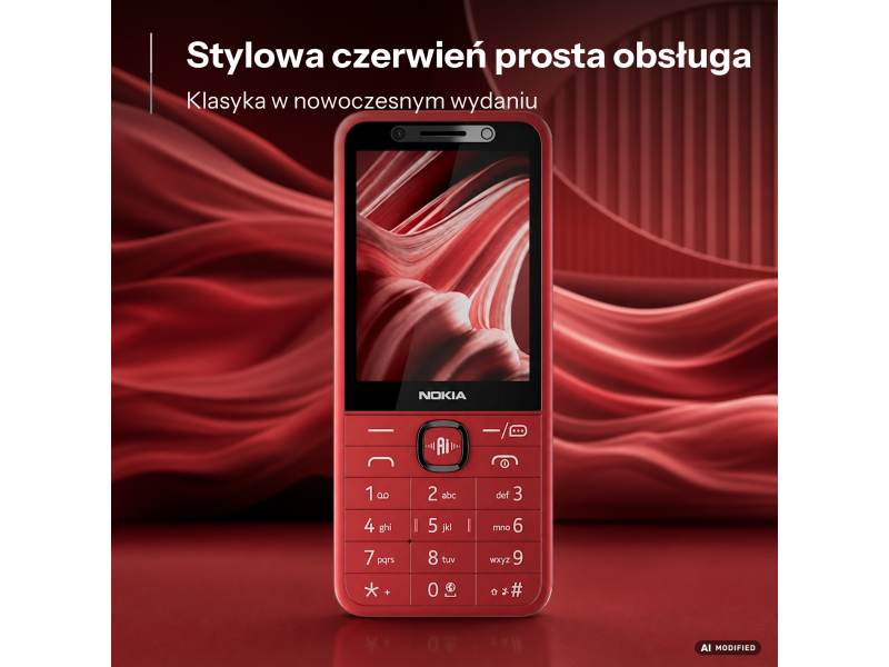HMD Nokia 215 LTE czerwony