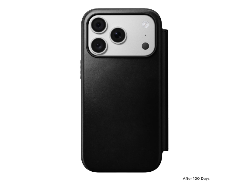 Nomad Modern Leather Folio do iPhone 18 Pro / 17 Pro MagSafe (czarny)