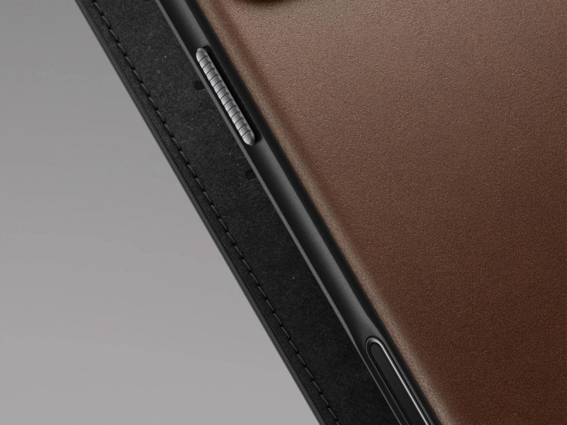 Nomad Modern Leather Folio do iPhone 18 Pro / 17 Pro MagSafe (brązowy)