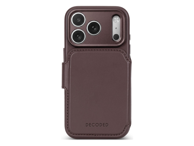 Decoded Leather Detachable Wallet do iPhone 18 Pro MagSafe (chocolat)
