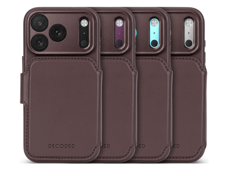Decoded Leather Detachable Wallet do iPhone 18 Pro MagSafe (chocolat)