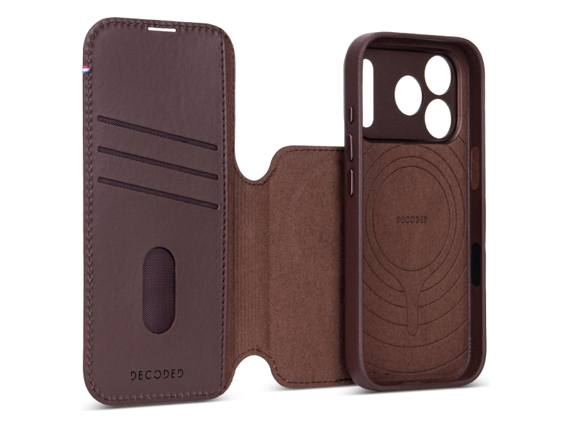 Decoded Leather Detachable Wallet do iPhone 18 Pro MagSafe (chocolat)