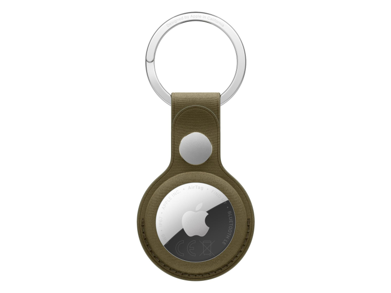 Apple AirTag FineWoven Key Ring – Dark Olive
