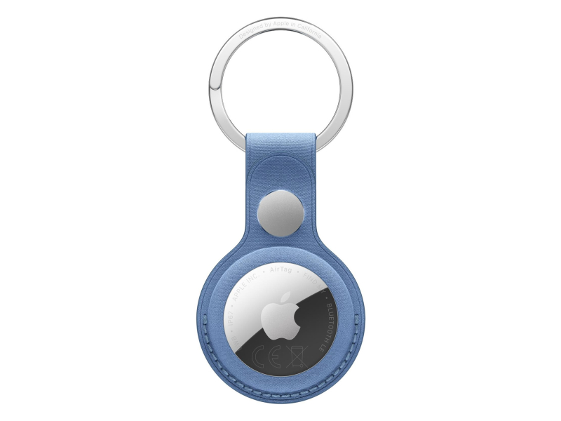 Apple AirTag FineWoven Key Ring – Wildflower Blue