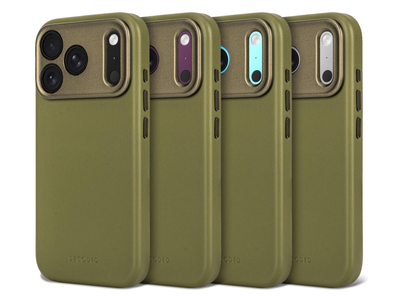 Decoded Leather Backcover do iPhone 18 Pro Max MagSafe (moss green)