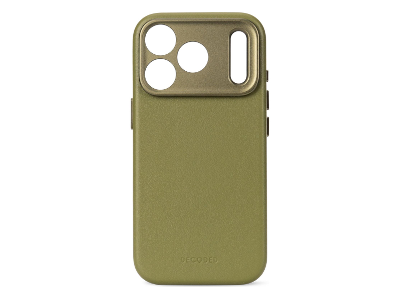 Decoded Leather Backcover do iPhone 18 Pro Max MagSafe (moss green)