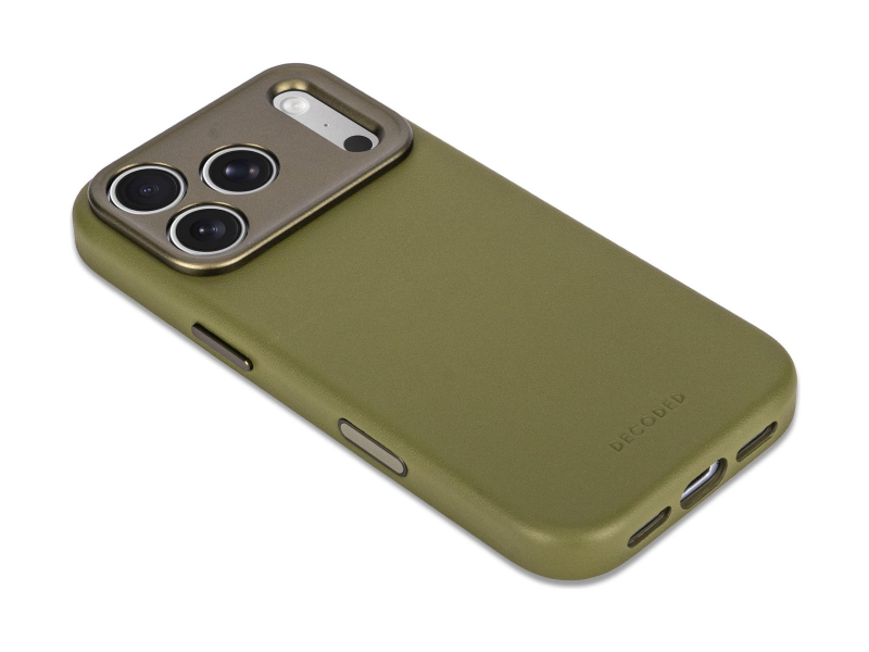 Decoded Leather Backcover do iPhone 18 Pro Max MagSafe (moss green)