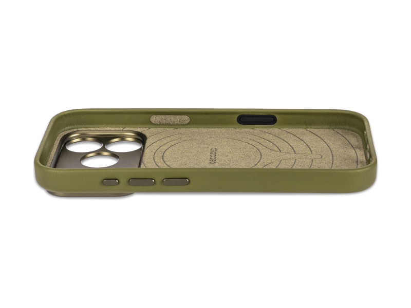 Decoded Leather Backcover do iPhone 18 Pro Max MagSafe (moss green)