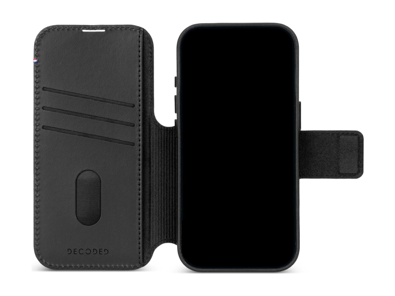 Decoded Leather Detachable Wallet do iPhone 18 Pro Max MagSafe (czarny)