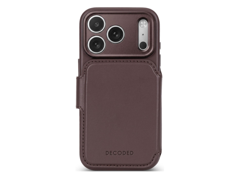 Decoded Leather Detachable Wallet do iPhone 18 Pro Max MagSafe (choc)