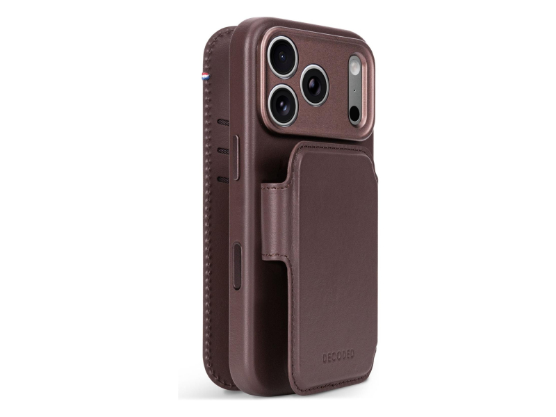 Decoded Leather Detachable Wallet do iPhone 18 Pro Max MagSafe (choc)