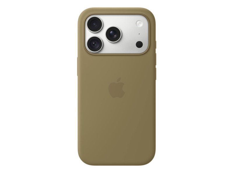 Apple Silikonowe etui z Magsafe do iPhone 18 Pro oliwka