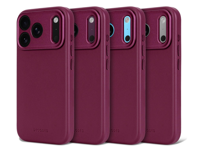Decoded Leather Backcover do iPhone 18 Pro MagSafe (aubergine)