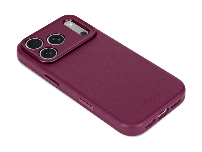 Decoded Leather Backcover do iPhone 18 Pro MagSafe (aubergine)
