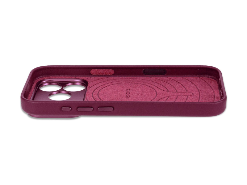 Decoded Leather Backcover do iPhone 18 Pro MagSafe (aubergine)