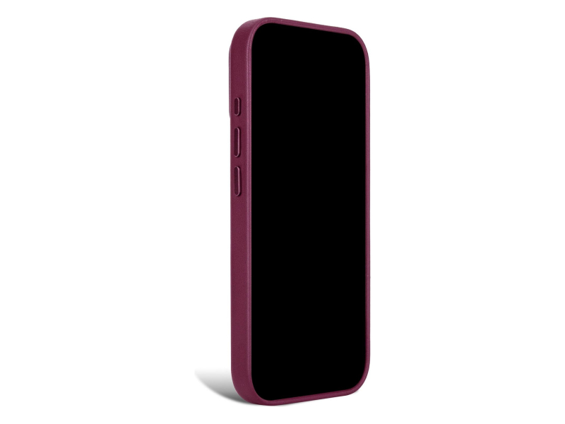 Decoded Leather Backcover do iPhone 18 Pro MagSafe (aubergine)