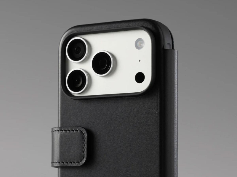 Nomad Modern Leather Folio do iPhone 18 Pro Max / 17 Pro Max MagSa
