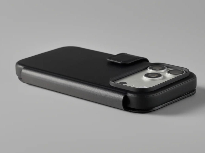 Nomad Modern Leather Folio do iPhone 18 Pro Max / 17 Pro Max MagSa