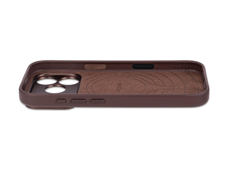 Decoded Leather Backcover do iPhone 18 Pro MagSafe (chocolat brown)