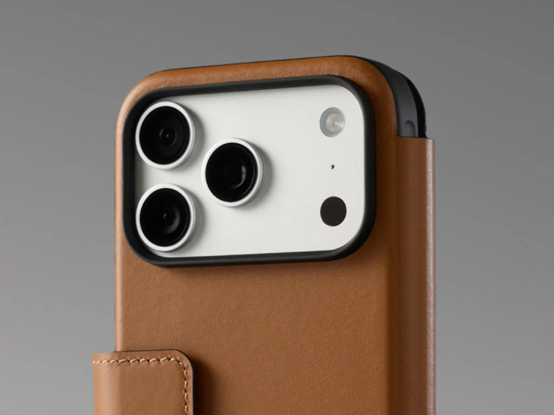 Nomad Modern Leather Folio do iPhone 18 Pro Max / 17 Pro Max MagSa