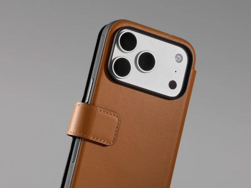 Nomad Modern Leather Folio do iPhone 18 Pro Max / 17 Pro Max MagSa