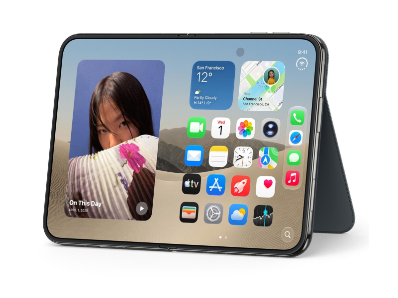 Apple Folio do iPhone Duo z podpórką granat