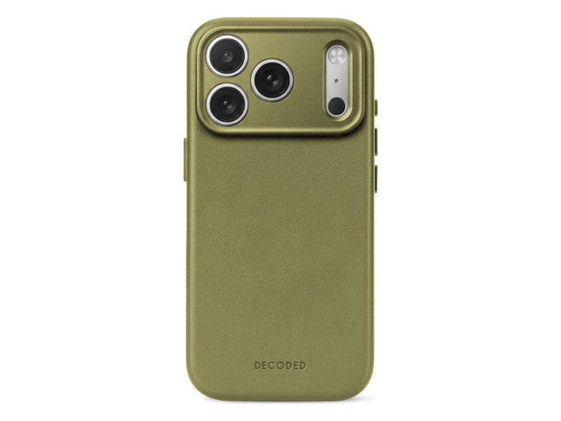 Decoded Leather Backcover do iPhone 18 Pro MagSafe (moss green)