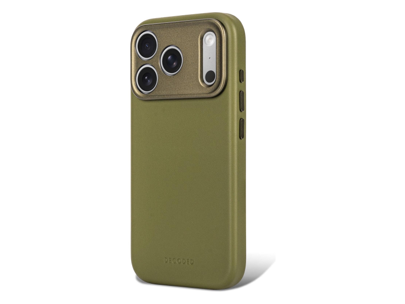 Decoded Leather Backcover do iPhone 18 Pro MagSafe (moss green)