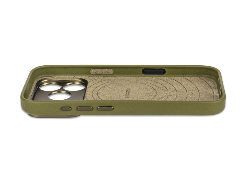 Decoded Leather Backcover do iPhone 18 Pro MagSafe (moss green)