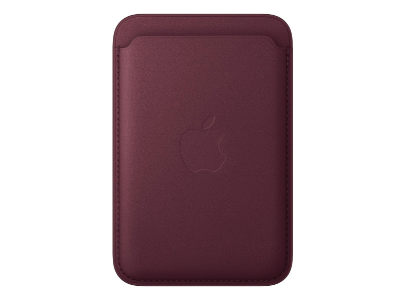 Apple Portfel FineWovenMagSafe burgund