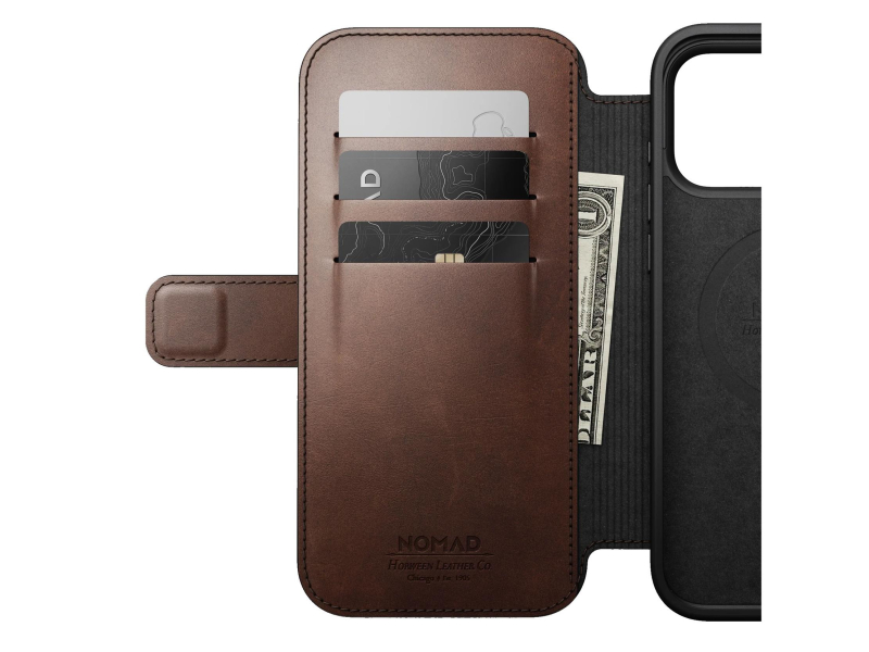 Nomad Modern Leather Folio do iPhone 18 Pro Max / 17 Pro Max MagSa