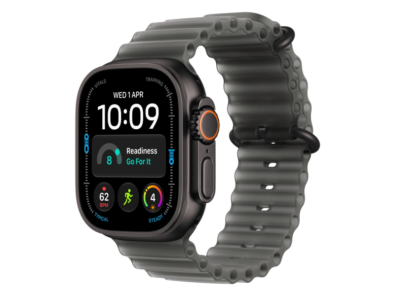 Apple 49mm Translucent Black Ocean Band - Black Titanium Finish