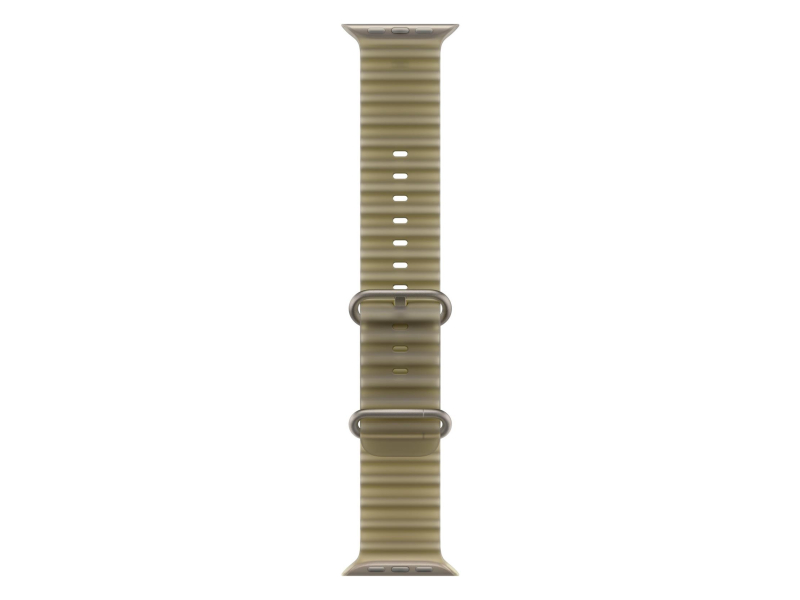 Apple 49mm Translucent Kelp Ocean Band - Natural Titanium Finish