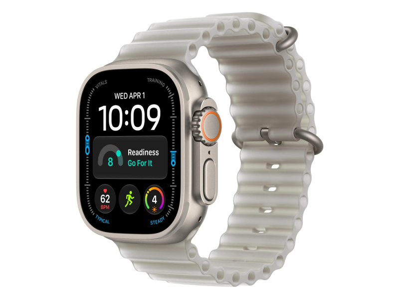 Apple 49mm Translucent Grey Ocean Extension Natural Titanium