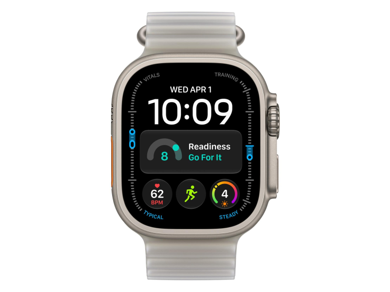 Apple 49mm Translucent Grey Ocean Extension Natural Titanium