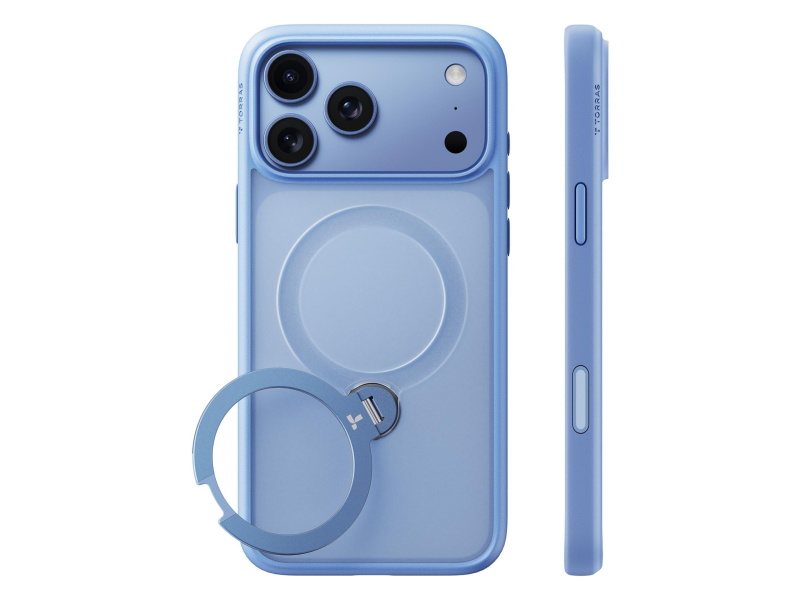 TORRAS Ostand Q3 Spin do iPhone 18 Pro / 17 Pro MagSafe (blue)