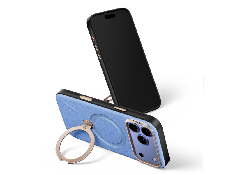 TORRAS Ostand Q3 VegSkin do iPhone 18 Pro / 17 Pro MagSafe (black)