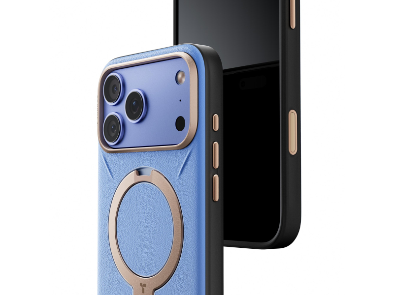 TORRAS Ostand Q3 VegSkin do iPhone 18 Pro / 17 Pro MagSafe (black)