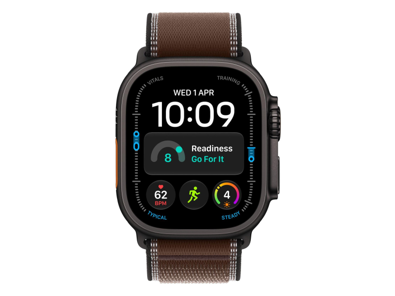 Apple 49mm Dark Umber Trail Loop - S/M - Black Titanium Finish