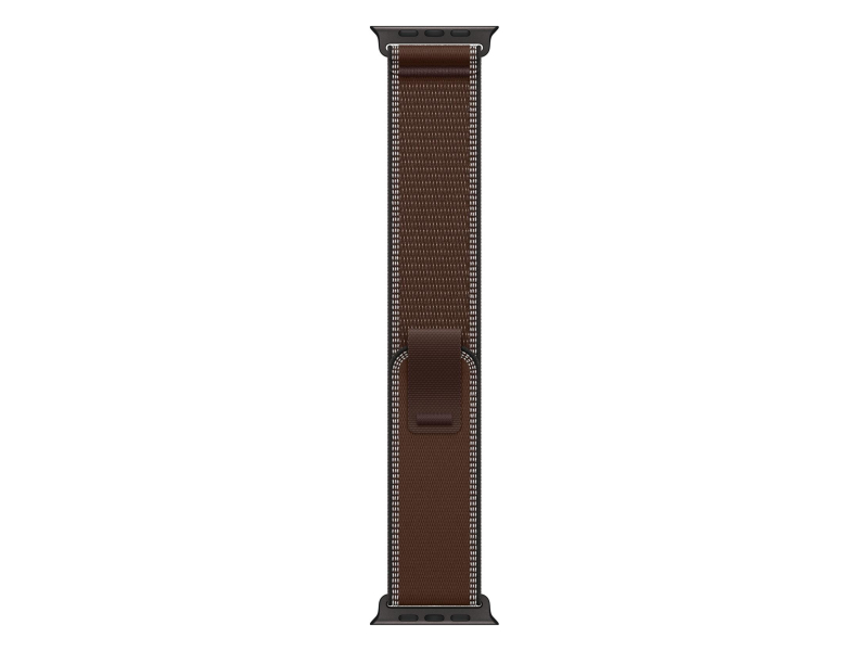 Apple 49mm Dark Umber Trail Loop - S/M - Black Titanium Finish