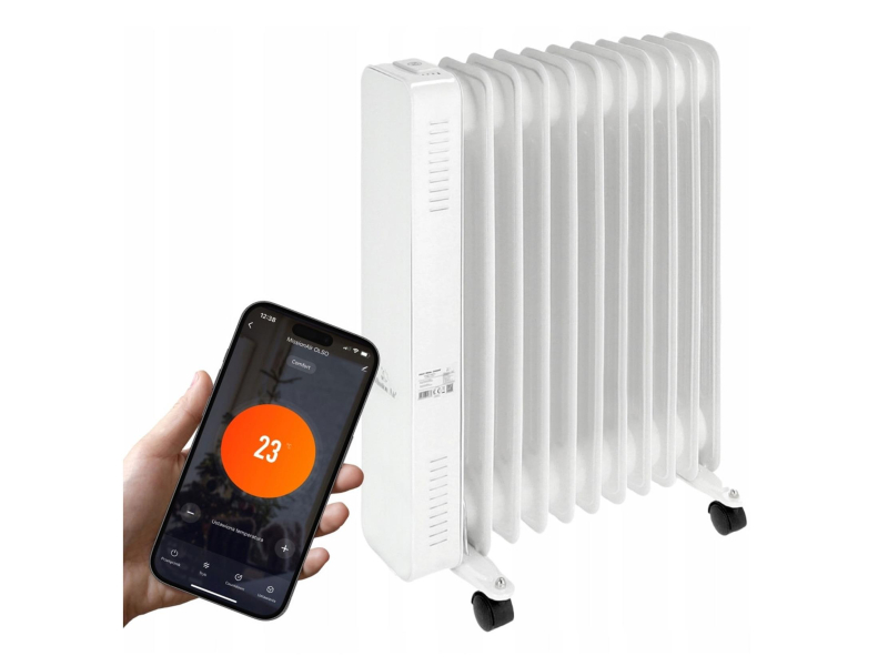 Mission Air Grzejnik olejowy OSLO 2500W White WiFi
