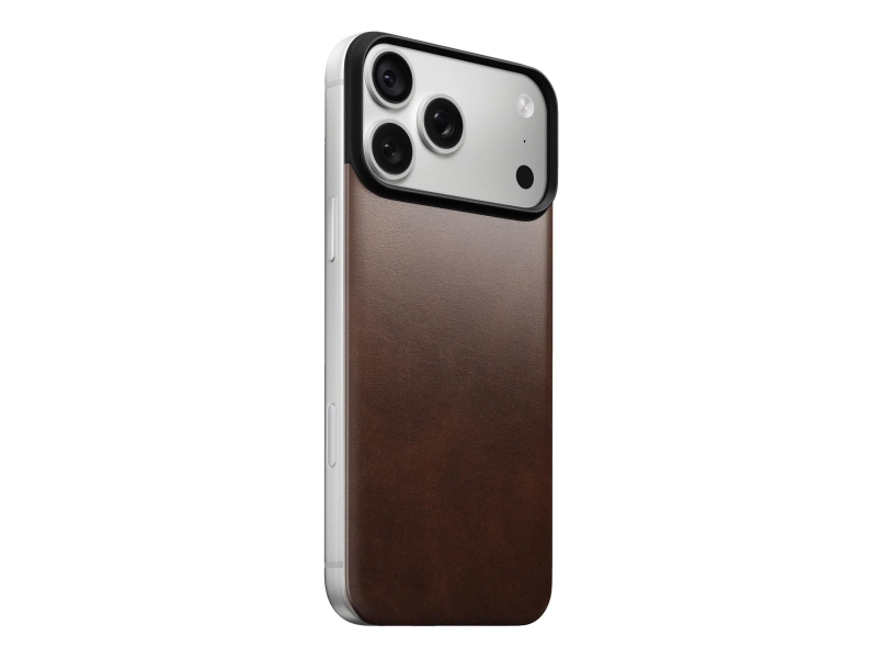 Nomad Magnetic Leather Back iPhone 18 Pro / 17 Pro MagSafe (rustic)