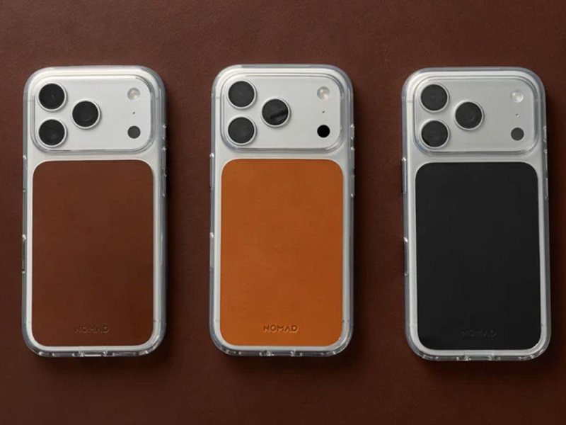 Wytrzymałe materiały Nomad Clear Leather Case