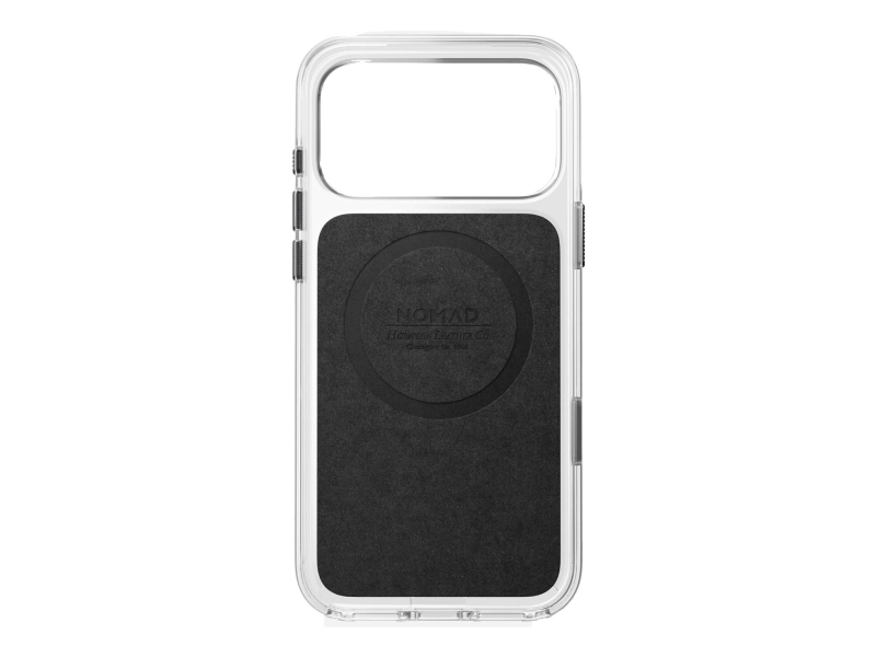 Nomad Clear Leather Case do iPhone 18 Pro Max / 17 Pro Max MagSafe