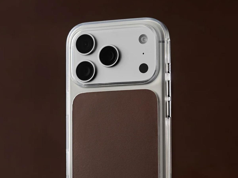 Nomad Clear Leather Case do iPhone 18 Pro Max / 17 Pro Max MagSafe