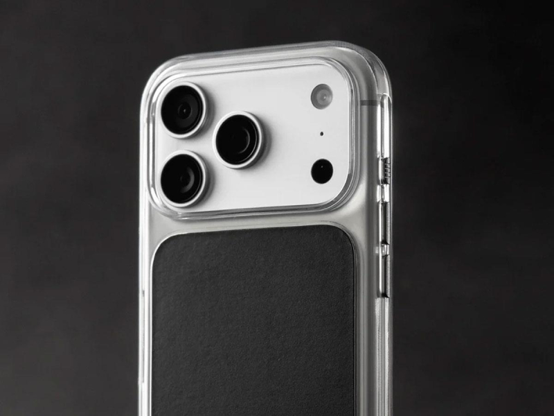 Nomad Clear Leather Case do iPhone 18 Pro Max / 17 Pro Max MagSafe