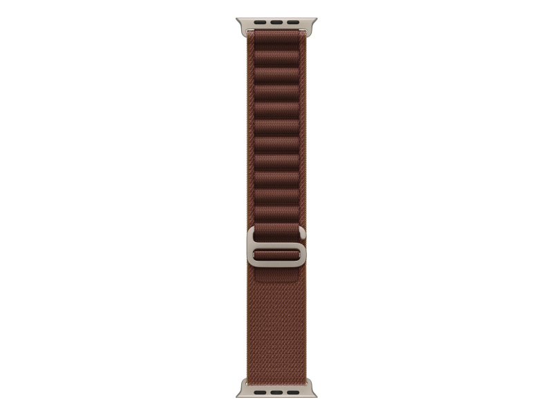 Apple 49mm Burgundy Alpine Loop - Small - Natural Titanium Finish